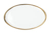 CANVAS Dauville Oval Platter Gold Rim